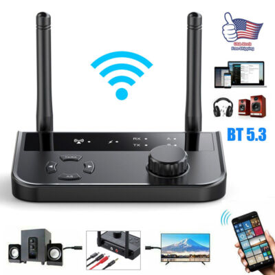 Long Range Bluetooth 5.3 Transmitter Receiver For TV Home Stereo Audio Adapter