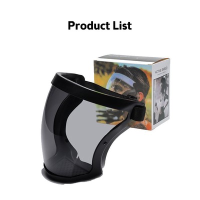 Full Face Super Protective Mask Anti-Fog Shield Safety Transparent Head Cover US