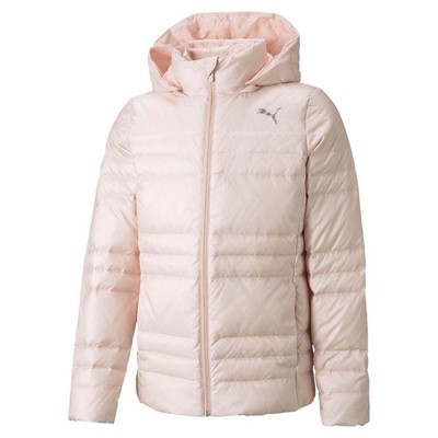 

Puma Light Goose Down Full Zip Jacket Girls Size  Повседневная спортивная верхняя одежда 5, Розовый, Puma Light Goose Down Full Zip Jacket