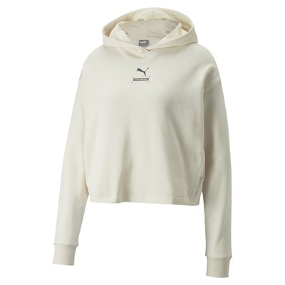 Женская повседневная верхняя одежда с капюшоном Puma Better Pullover Off White 67003399