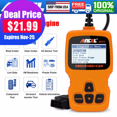 ANCEL AD310 Classic Enhanced Universal OBD2 Scanner Car Engine Fault Code Read