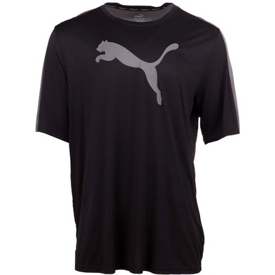 

Puma Train Fit Коммерческая футболка с круглым вырезом и короткими рукавами с логотипом, большой размер для мужчин, Черный, Puma Train Fit Commercial Logo Crew Neck Short Sleeve T-Shirt Big