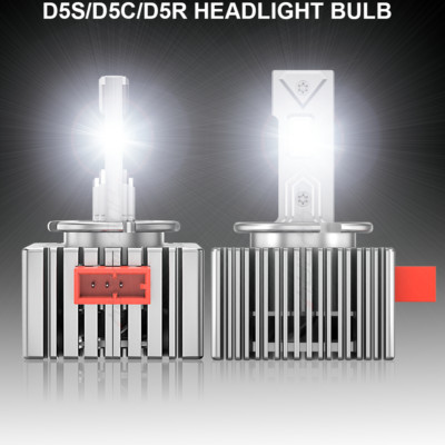 D5S LED Headlight Bulbs High-Low for chevy Silverado 1500 2016-2018 Replace HID