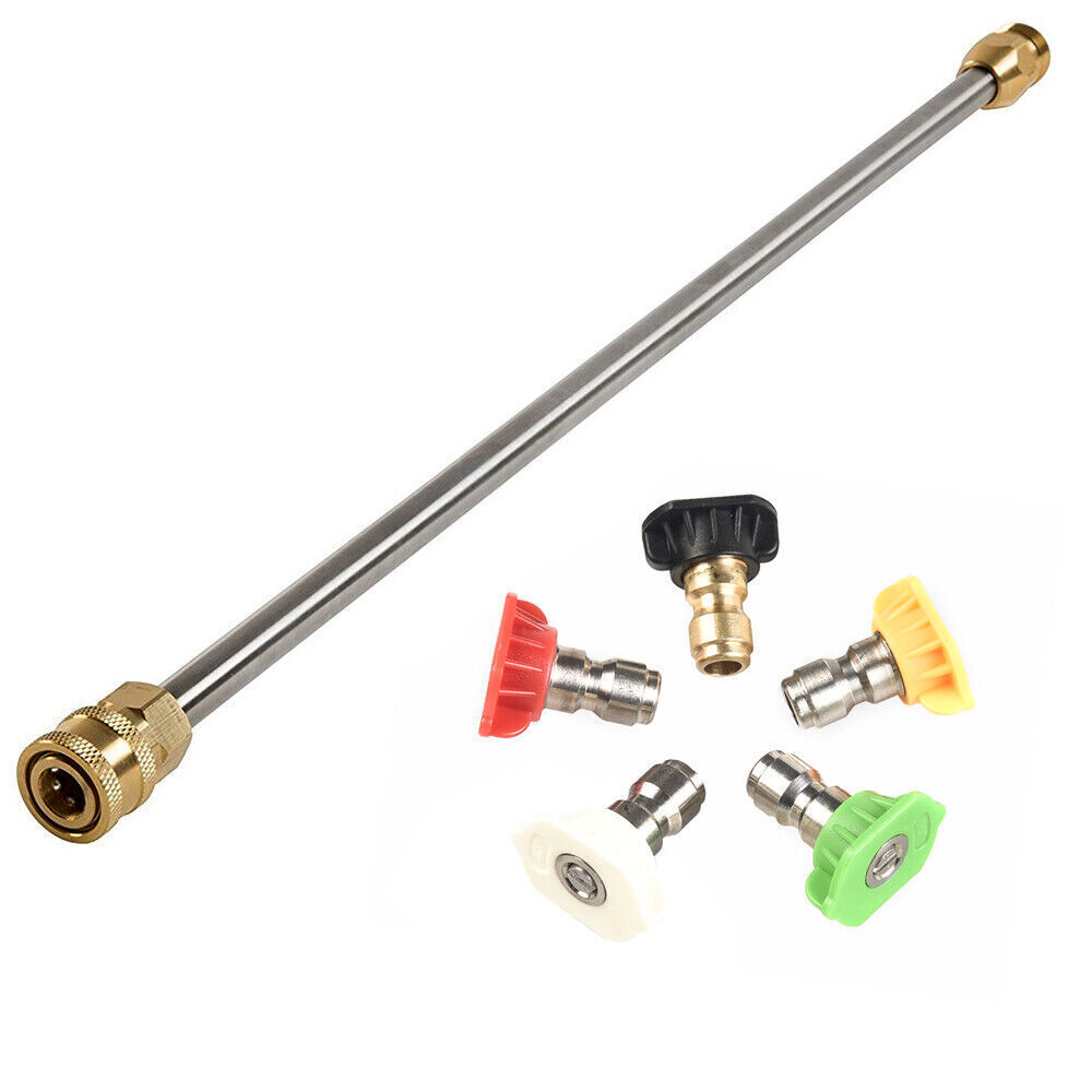 USA 4000psi High Pressure Power Washer Spray Gun Steel Wand 