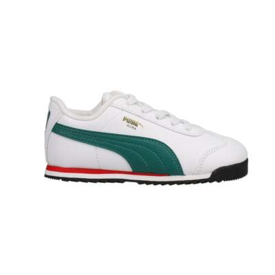 

Puma Roma Country Pack Ac Slip On Toddler Boys Белые кроссовки Повседневная обувь 3915, Белый, Puma Roma Country Pack Ac Slip On Toddler