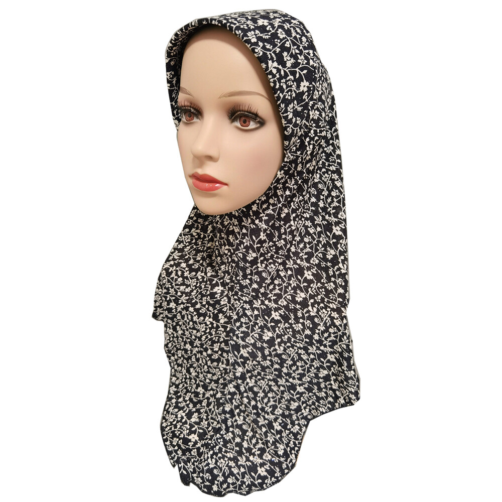 One Piece Turban Hijab Hat Muslim Women Prayer Headscarf Turban Amira Instant