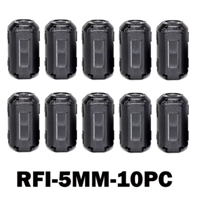 10/20PCS Ring Core Ferrite Bead Clamp Choke Coil EMI RFI Noise Filter Clip Snap