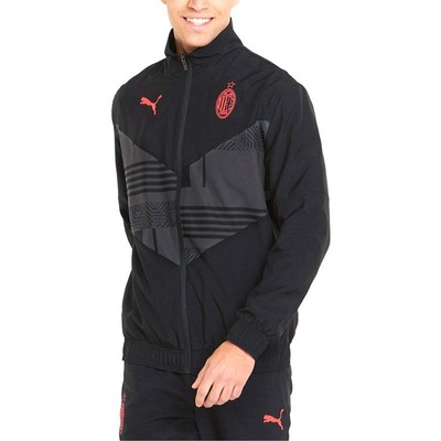 

Puma Acm Prematch Full Zip Футбольная куртка мужская черная повседневная спортивная верхняя одежда 76, Черный, Puma Acm Prematch Full Zip Soccer Jacket