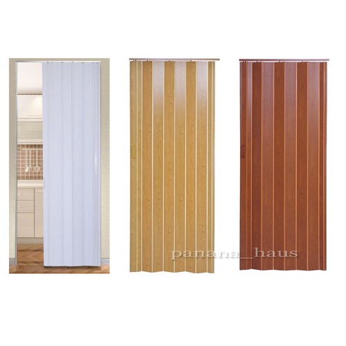New Plastic Folding Door Pvc Gloss Washable Doors Sliding Panel