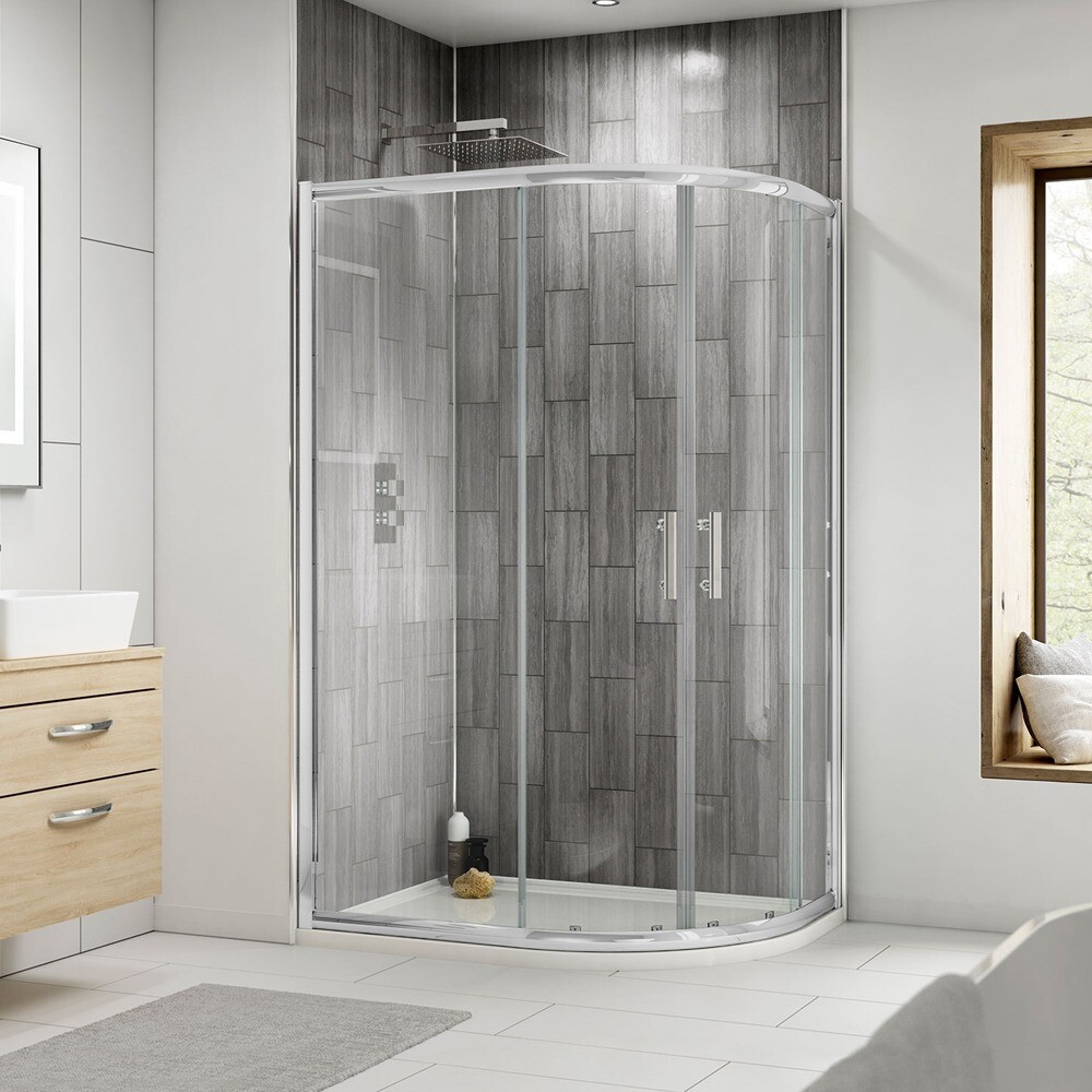 1200x800 8mm Glass offset shower enclosure in Sheffield, South
