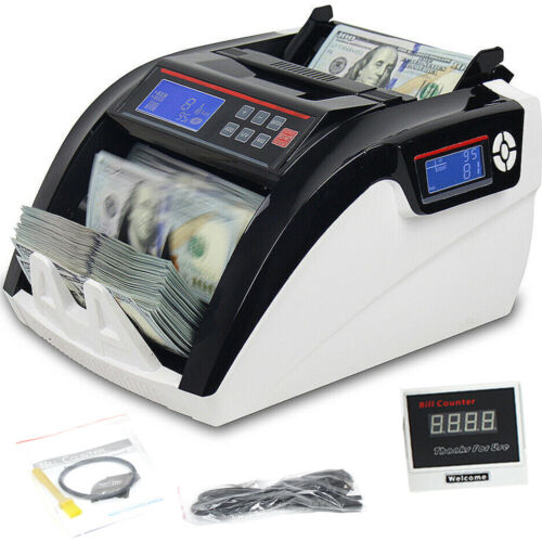  Multi-Currency Automatic Bill Money Counter Machine Counterfeit Detector UV MG
