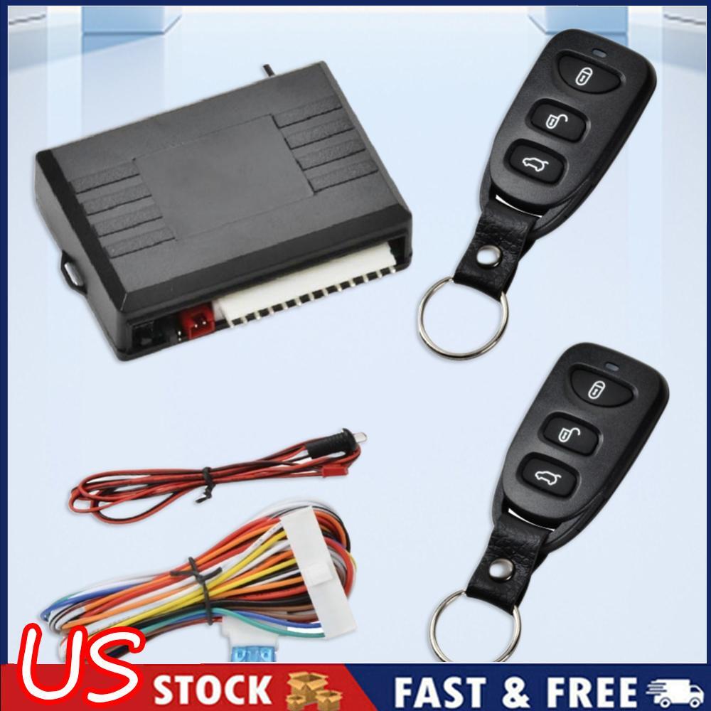 Remote Central Locking Kit 12V Car Door Lock with LED Light Car Security System