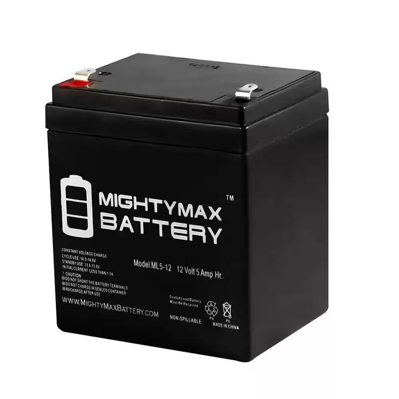 Mighty Max 12V 5Ah SLA AGM Battery F1 Terminal Rechargeable Sealed Lead Acid