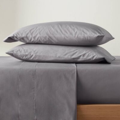 Washed Supima Percale Solid Sheet Set - Casaluna