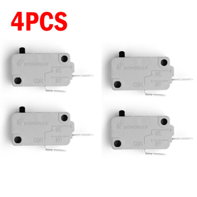 4X NO Microwave Oven Door Switch For Microwave KW3A 16A 125/250V Normally Open *