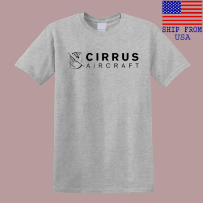Cirrus Aircraft Men's Grey T-Shirt Size S-5XL