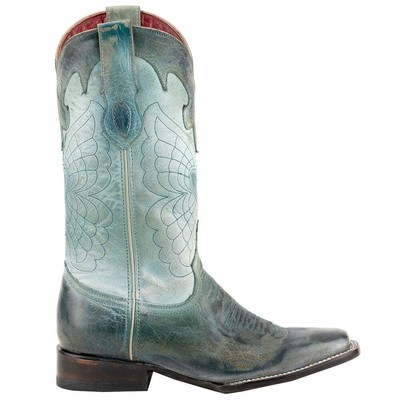 

Женские синие повседневные ботинки Ferrini Glacier Square Toe Cowboy 82671-43, Синий, Ferrini Glacier Square Toe Cowboy