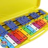 Glockenspiel Xylophone 25 Notes Metal Keys Xylophone for Beginner Student | Percussion Musical Instrument, Educational Music Toy, Halloween Christmas Birthday Gift(Yellow)