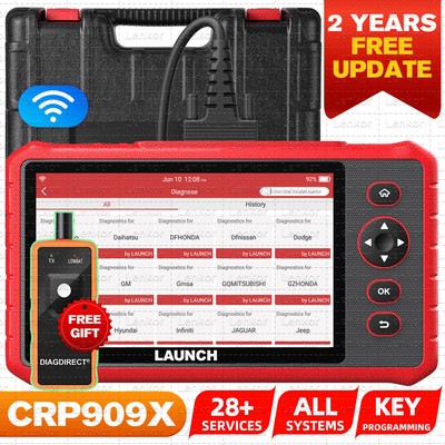 LAUNCH CRP909X PRO OBD2 Scanner All Systems Auto Diagnostic Tool Key Programming