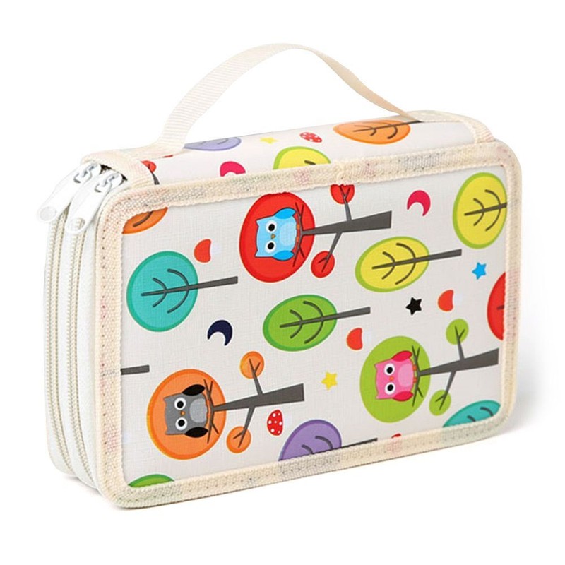 Capacity Oxford cloth Storage Pencil Case Pen Bag Color Pencil Stationery Box