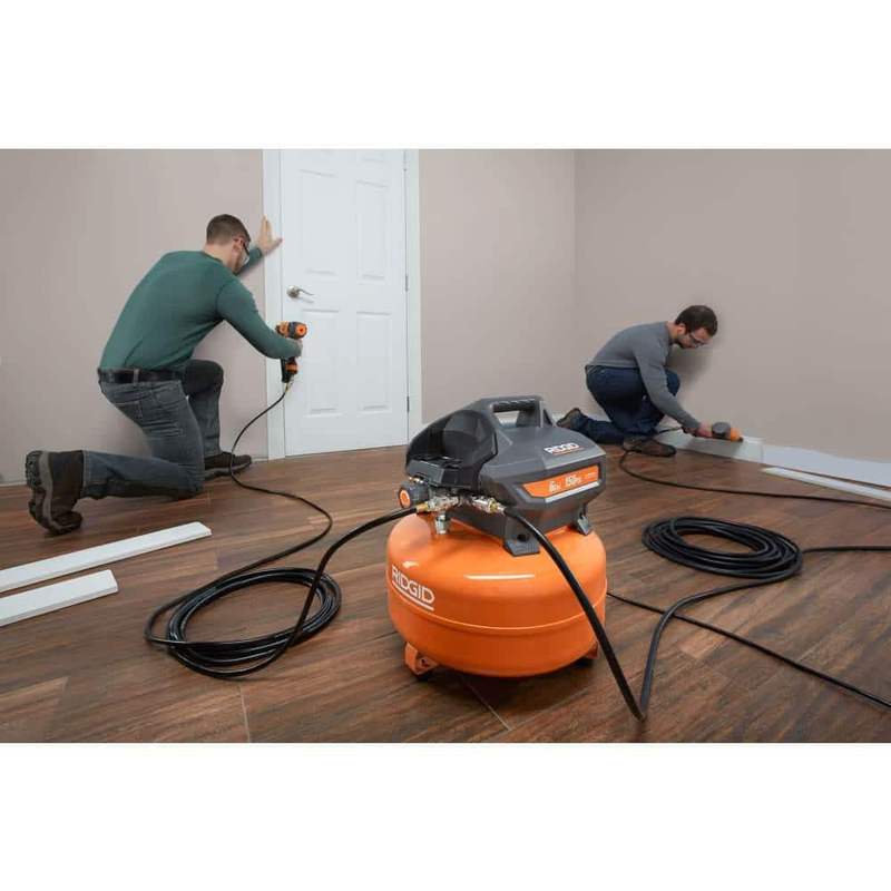 Horizontal Air Compressor 6 Gal. 150 PSI Portable Electric 2.6 CFM at 90 PSI