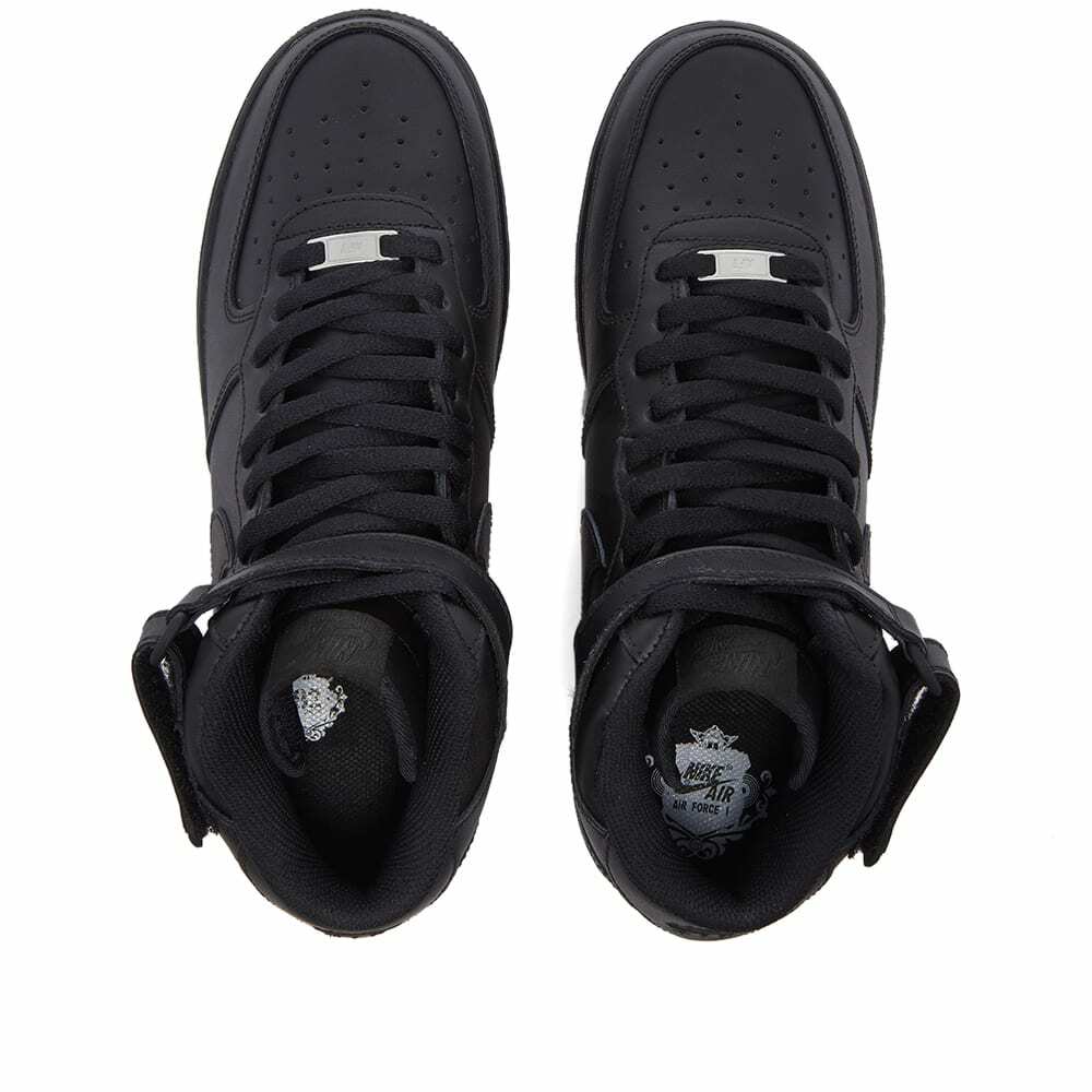 Nike Air Force 1 One Mid Triple Black 