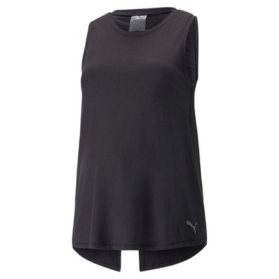 

Puma Maternity Relaxed Crew Neck Athletic Tank Top Womens Black Casual Athletic, Черный