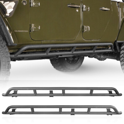 Nerf Bar Rock Sliders Step Rail Rocker Guards for Jeep Gladiator JT 2020-2024