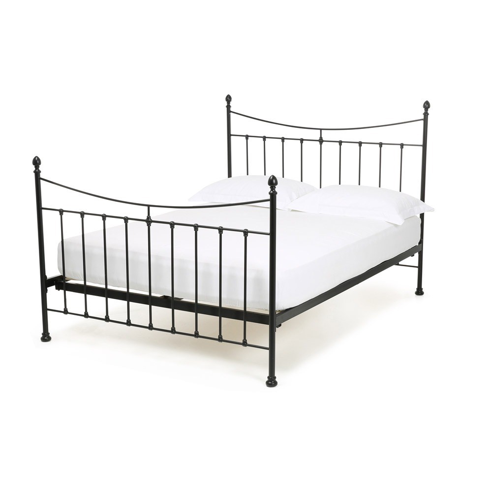 'Feather and Black' Metal King Size Bed Frame in Huntingdon
