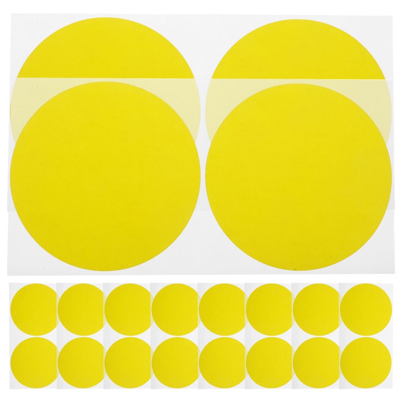  10 Sheets Point Rond Stickers Enveloppes Cachetage ÃTiquettes Bureau