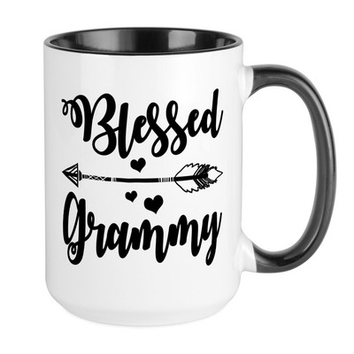 CafePress Blessed Grammy Mugs Large Mug (46255377)