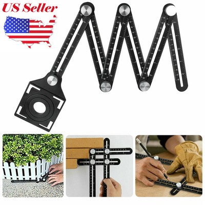 Universal Angleizer Ruler Template Tool with Multi Angle Measuring Aluminum NS