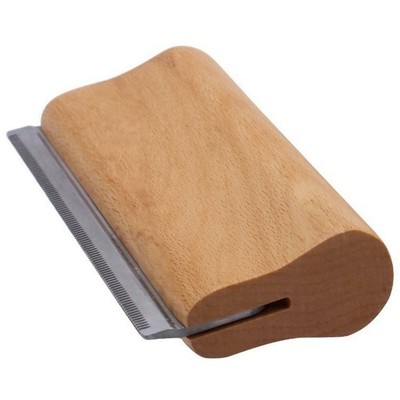 New Dog Comb Solid Wood Handle Stainless Steel Pet Grooming