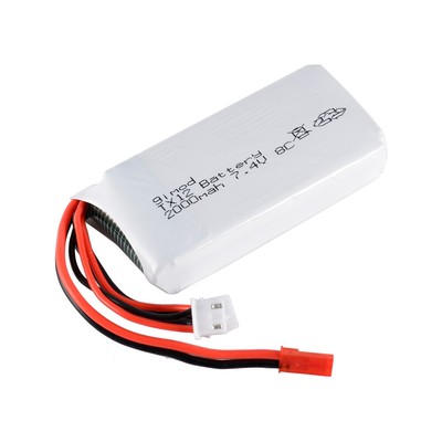 1-3X 2000mah 7.4V 2S Lipo Battery 8C for RadioMaster TX12 Jumper T16 Transmitter