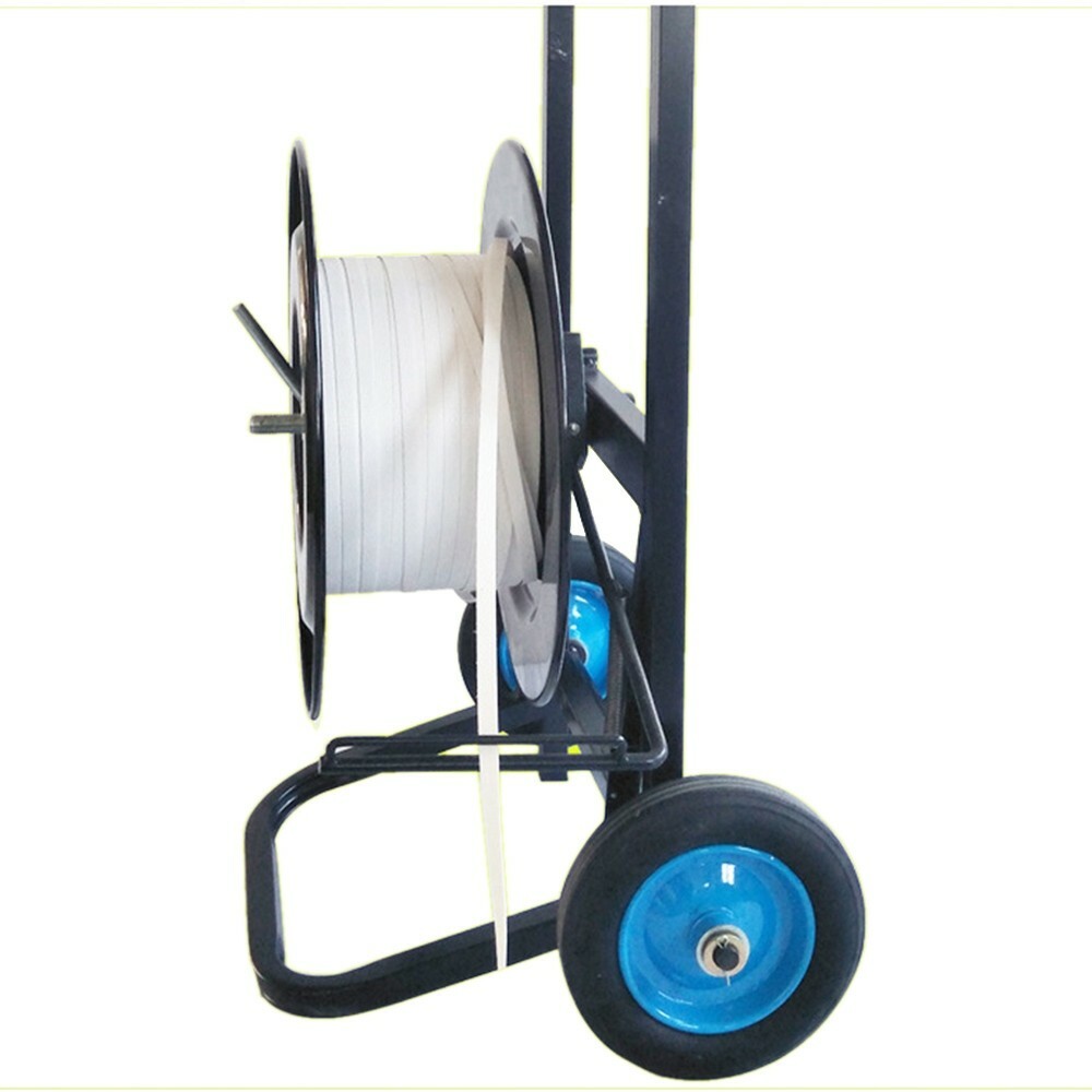 Plastic Strap Trolley Strapping Dispenser Cart For Roll Up To 50kg