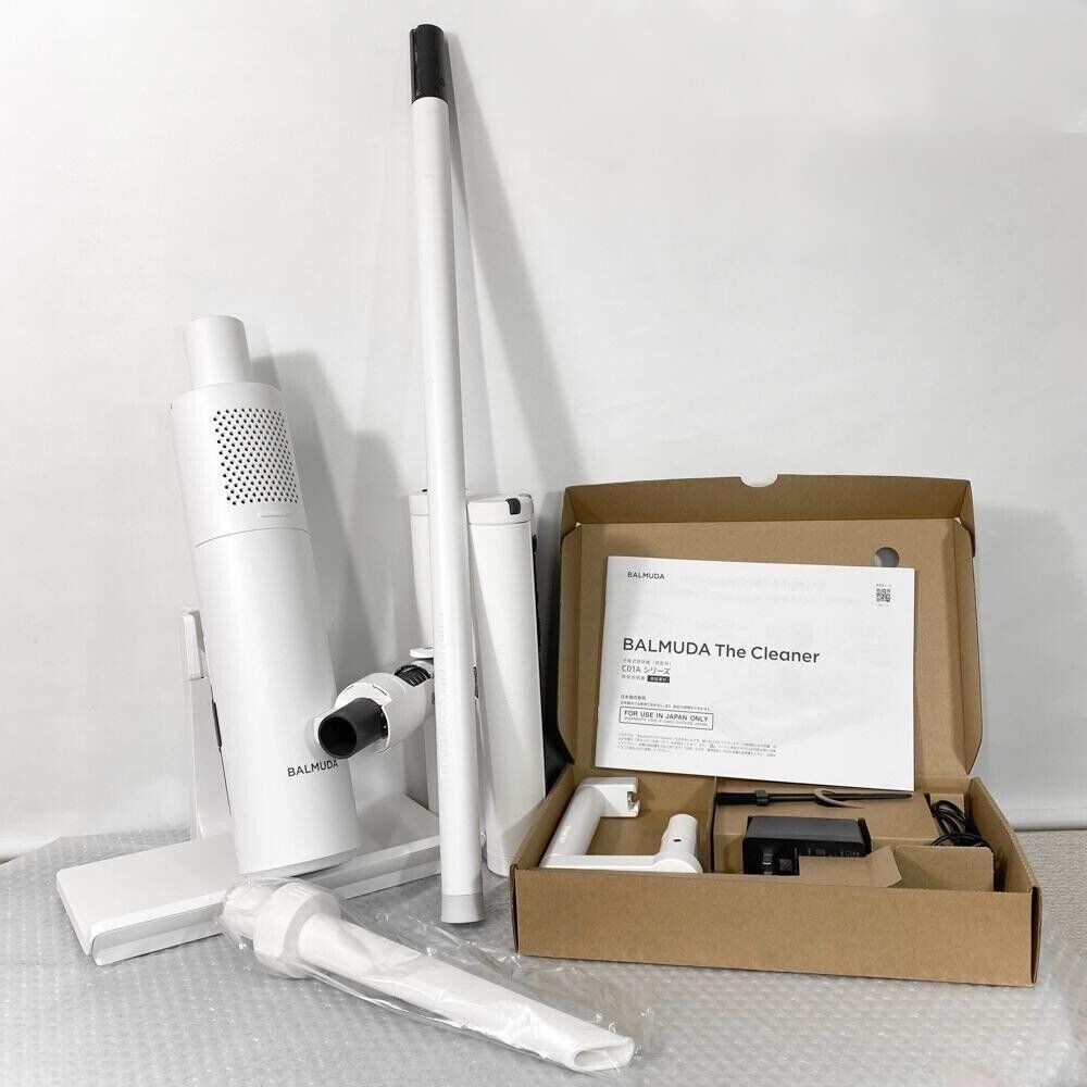 BALMUDA C01A-WH Cordless Cleaner White Cyclone Battery