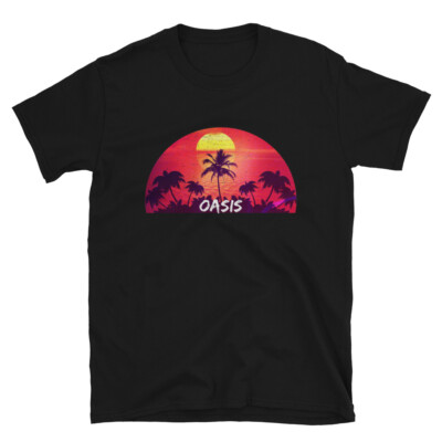 Oasis Tropical Vacation Ocean Distressed T-Shirt