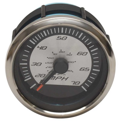 Faria Boat Speedometer Gauge SE9851A | 3 1/4 Inch Platinum 70 MPH