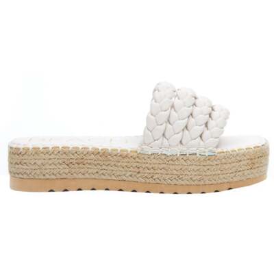 Белые повседневные женские сандалии на платформе BEACH by Matisse Pacific Espadrille PACIFI