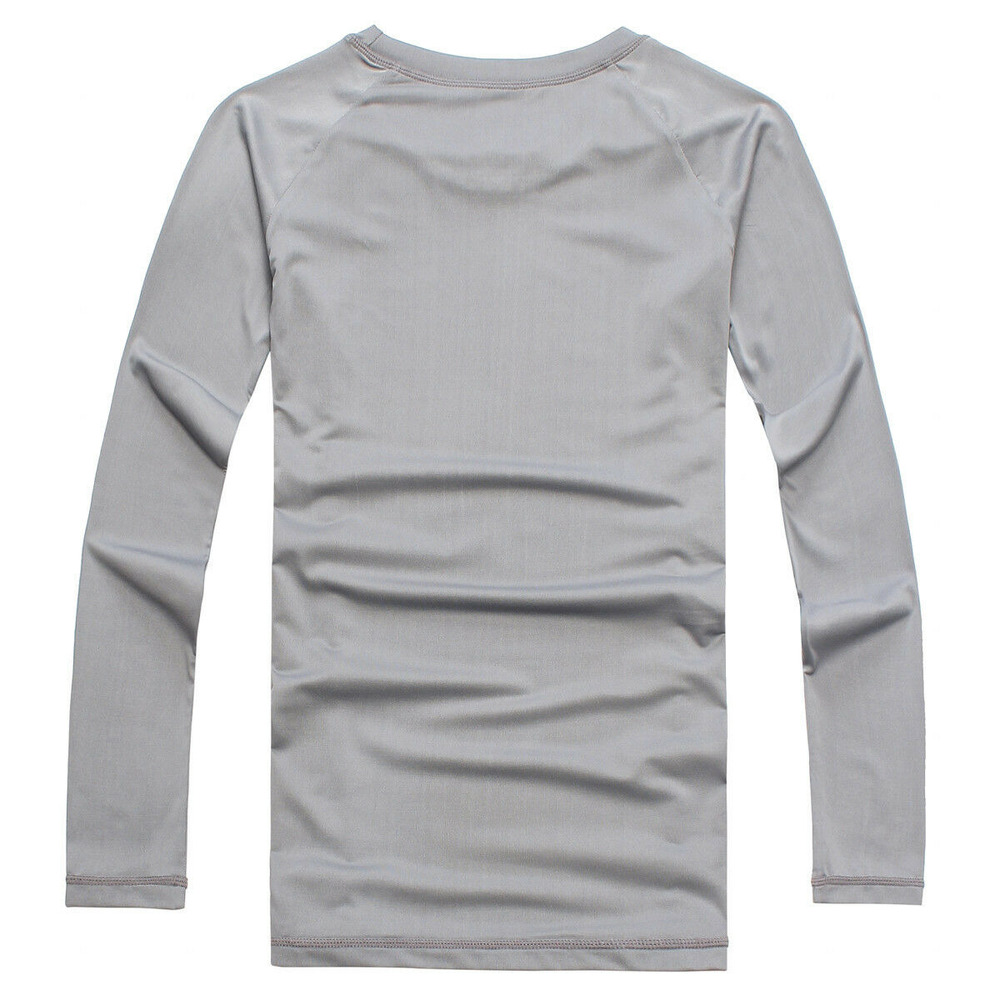 Men's Long Sleeve Thermal Underwear Johns Winter Warm Basic Crew Tops Shirt USA