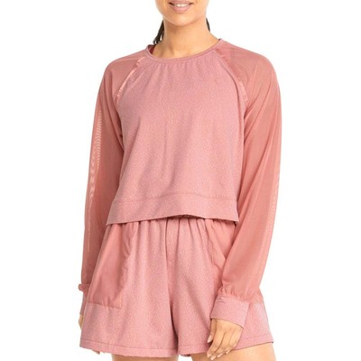 

Puma Crystalline Knit Mesh Crew Neck Long Sleeve Pullover Shirt Womens Pink Coat, Розовый, Puma Crystalline Knit Mesh Crew Neck Long Sleeve Pullover Shirt