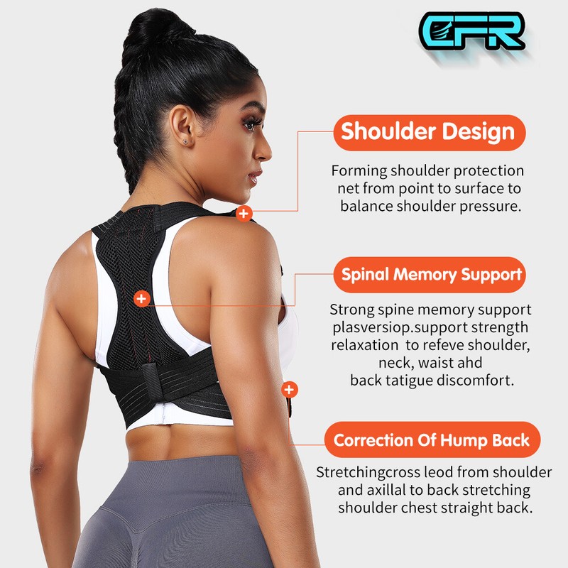 Adjustable Posture Corrector Back Support Shoulder Brace Belt Splint Men Women