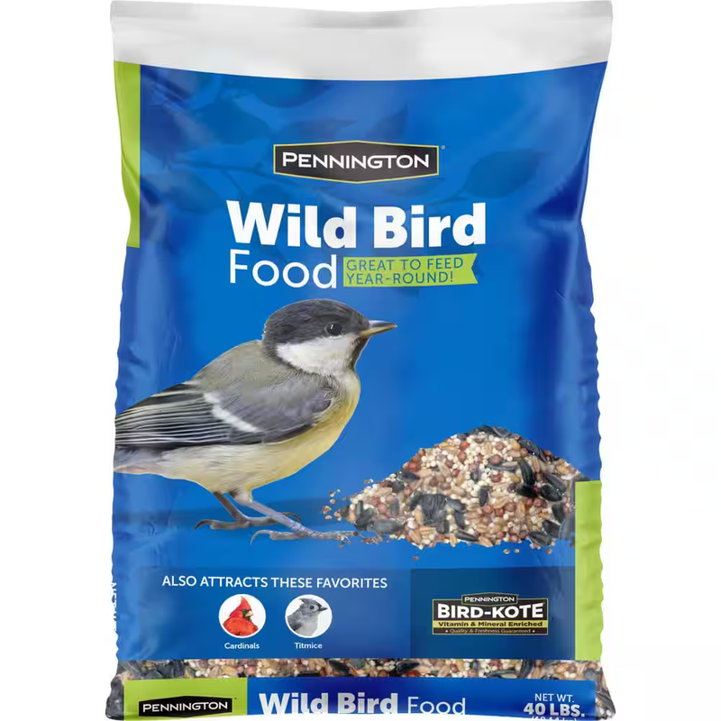 Pennington Wild Bird Seed Food Mix 40 Lb Outdoor Songbird Feed Sunflower Millet