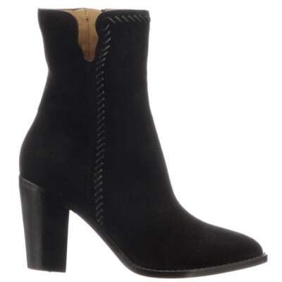 

Женские черные повседневные ботинки Lucchese Allison Suede с острым носком BL7048, Черный, Lucchese Allison Suede Pointed Toe Booties