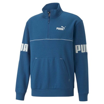 

Puma Power Colorblock Half Zip Толстовка мужская синяя 84984317, Синий