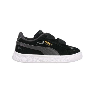 

Кроссовки Puma Suede Lil Lf V Toddler Boys Size 1 M Повседневная обувь 380733-01, Black;grey, Puma Suede Lil Lf V Toddler