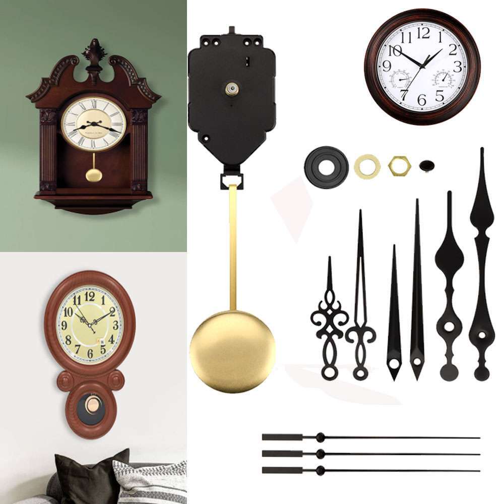 Quartz Wall Clock Pendulum Swing Movement Mechanism DIY Kit Chime Repair Parts