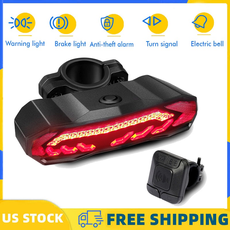 Smart Bike Tail Lights Turn Signals Brake Light Rear Bicycle