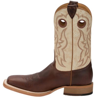 JUSTIN BOOTS JUSTIN BOOTS CADDO SQUARE TOE COWBOY MENS BROWN DRESS BOOTS BR776