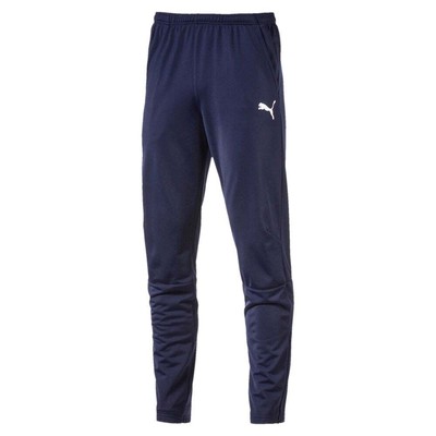 

Puma Liga Training Athletic Pants Mens Blue Athletic Casual Bottoms 655314-06, Синий, Puma Liga Training Athletic Pants